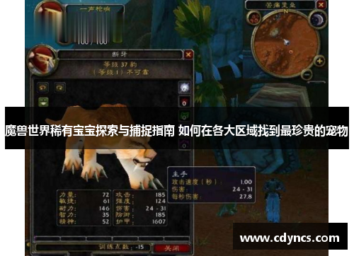 魔兽世界稀有宝宝探索与捕捉指南 如何在各大区域找到最珍贵的宠物 魔兽世界稀有宝宝探索与捕捉指南 如何在各大区域找到最珍贵的宠物